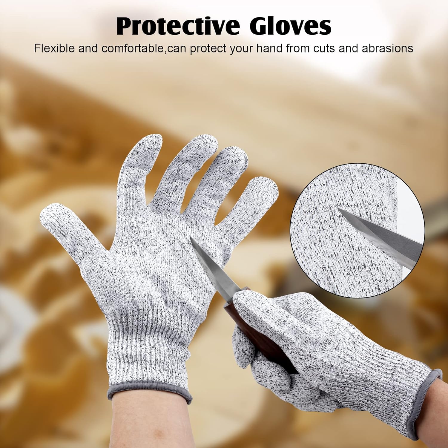 26-in-1 Wood Carving Kit with Detail Wood Carving Knife, Whittling Knife, Wood Chisel Knife, Gloves, Carving Knife Sharpener for Spoon, Bowl, Kuksa Cup (26PCS) - Image 6